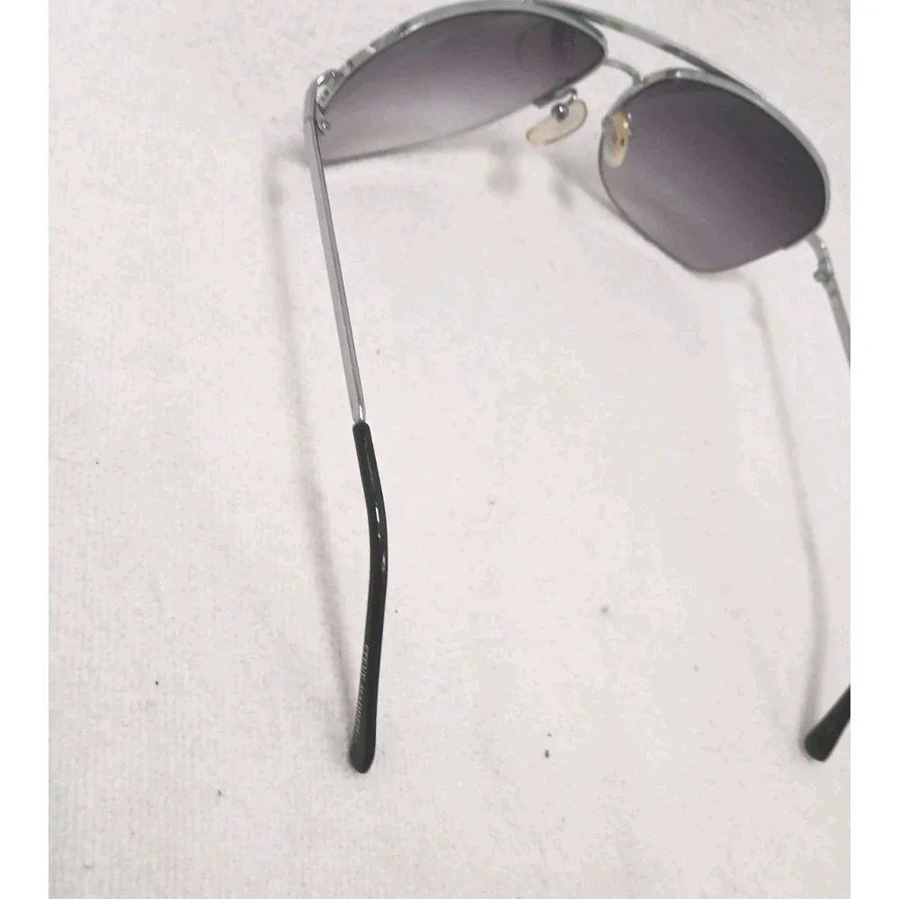 Steve Madden Aviator Sunglasses Purple Gradiant Frame S066 SLV Silver Full Rim‎